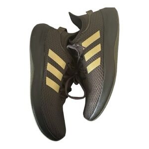 Adidas Green and Gold Puremotion Sneakers